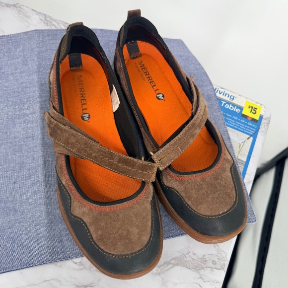 Merrell‎ Albany Women's 8.5 Brown Suede Mary Jane Style Outdoor Comfort Shoes - Picture 2 of 7